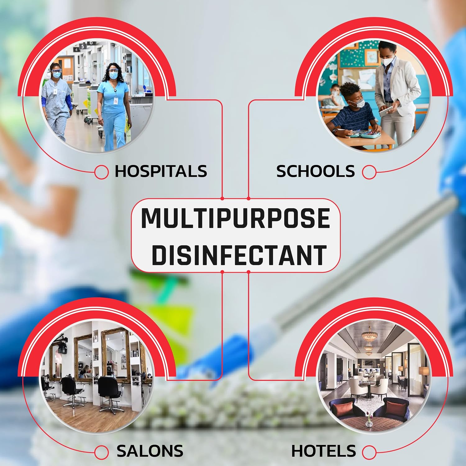 Lucasol One Step Hospital Grade Disinfectant Concentrate Surface Cleaner