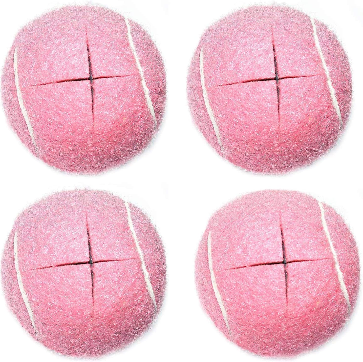 URBEST Walker Tennis Balls 4pcs Precut Heavy Duty Tennis Balls for Walkers