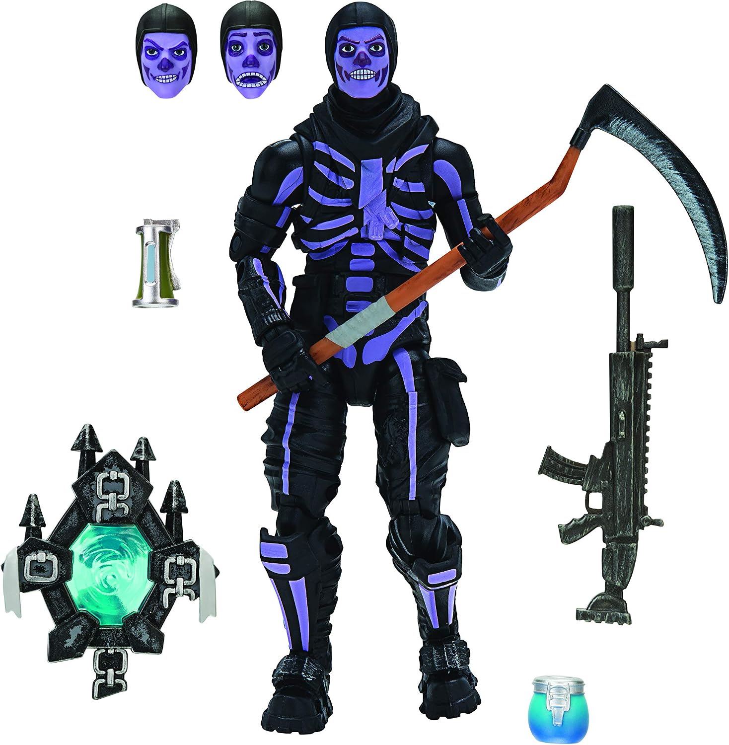 Fortnite Legendary Series 6in Figure Pack, Skull Trooper (Purple Glow)