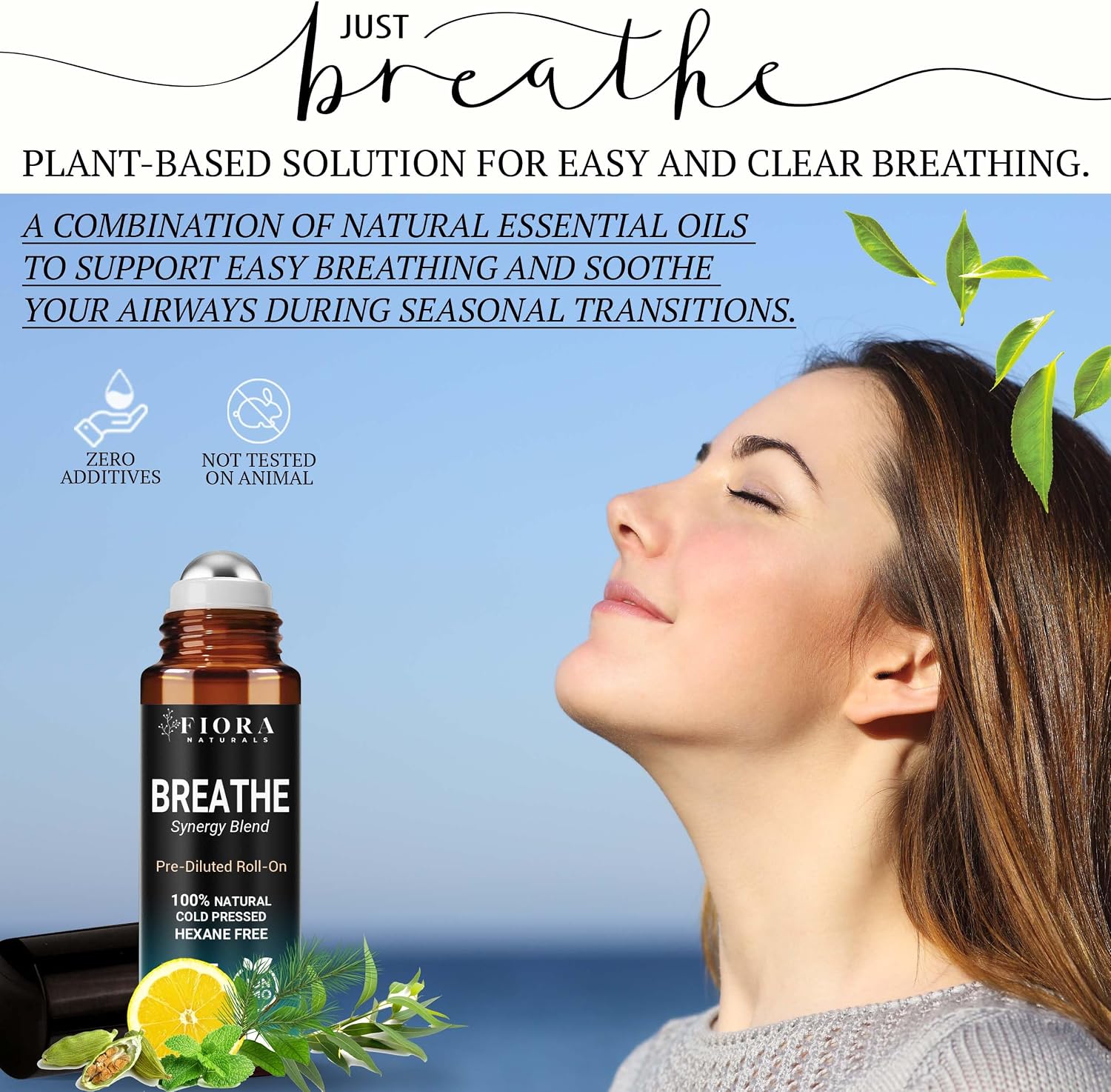 Breathe Oil Blend, Breathe Essential Oil Natural Pure Grade Synergy Blend