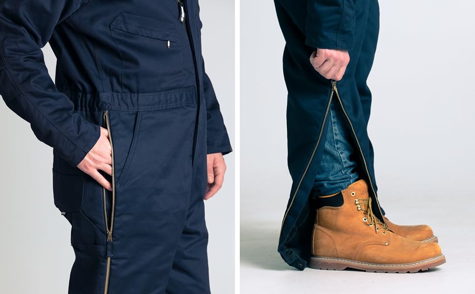 Two-way full-length brass zipper