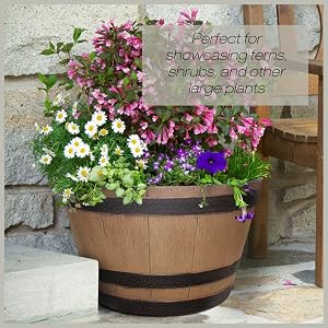 perfect for ferns, shrubs, and large plants
