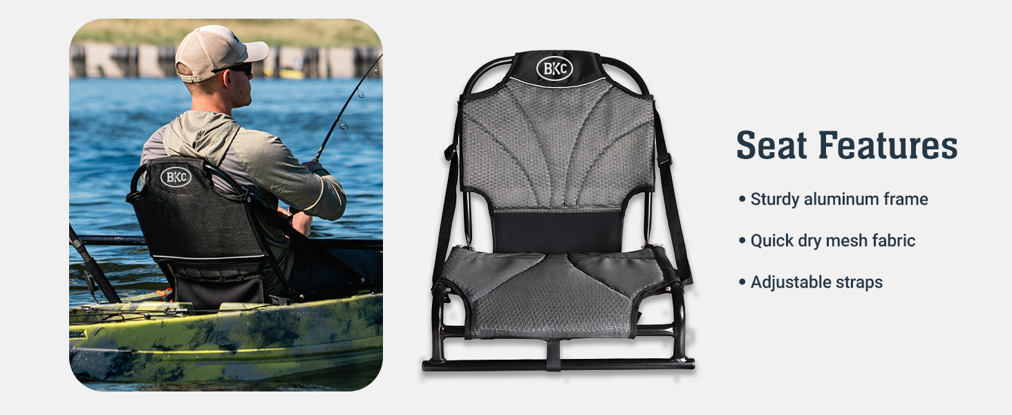 adjustable, quick dry, sturdy seat