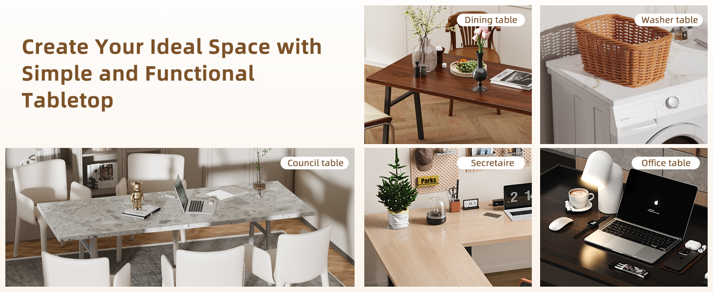 Universal Solid One-Piece Wood Table Top