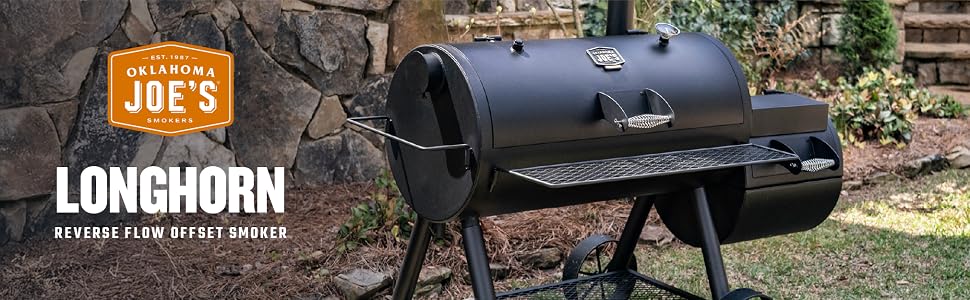 Oklahoma Joe's, Longhorn, offset, smoker, reverse flow