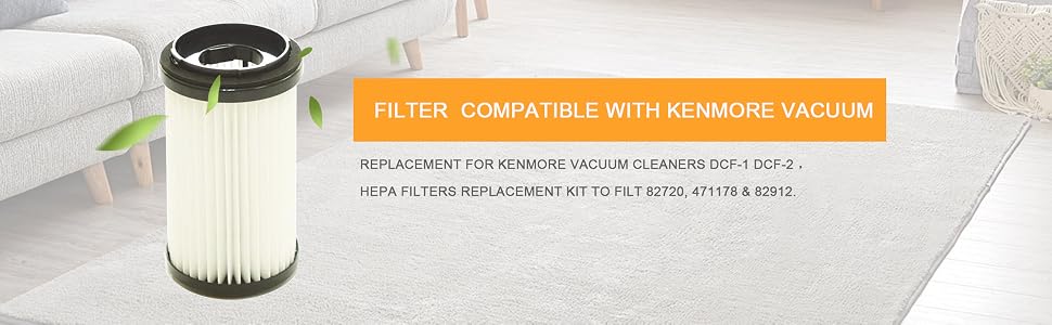 Vacuum Cleaners DCF-1 DCF-2 HEPA Filter