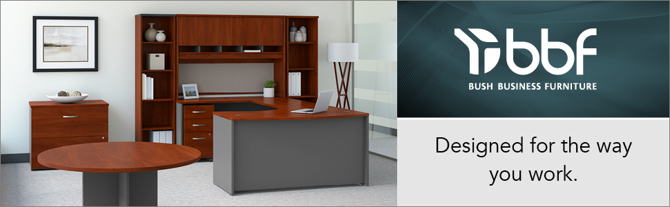 bbf,bush business furniture,series c,hansen cherry,cherry,contemporary,bush,bush industries