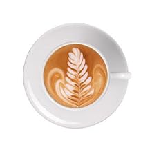 cappuccino made using illy espresso with latte art flower.