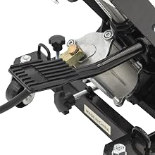 Rubber Footpad Detail Black Widow Hydraulic Motorcycle Jack Lift BW-0102