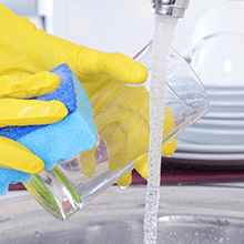 clean disinfect glass containers much more thouroughly than plastic options Reusing glass less waste