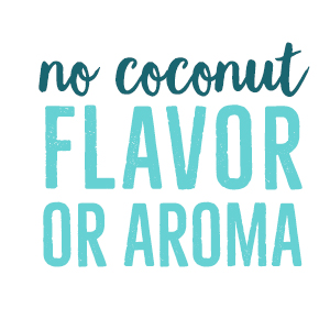 no coconut flavor or aroma