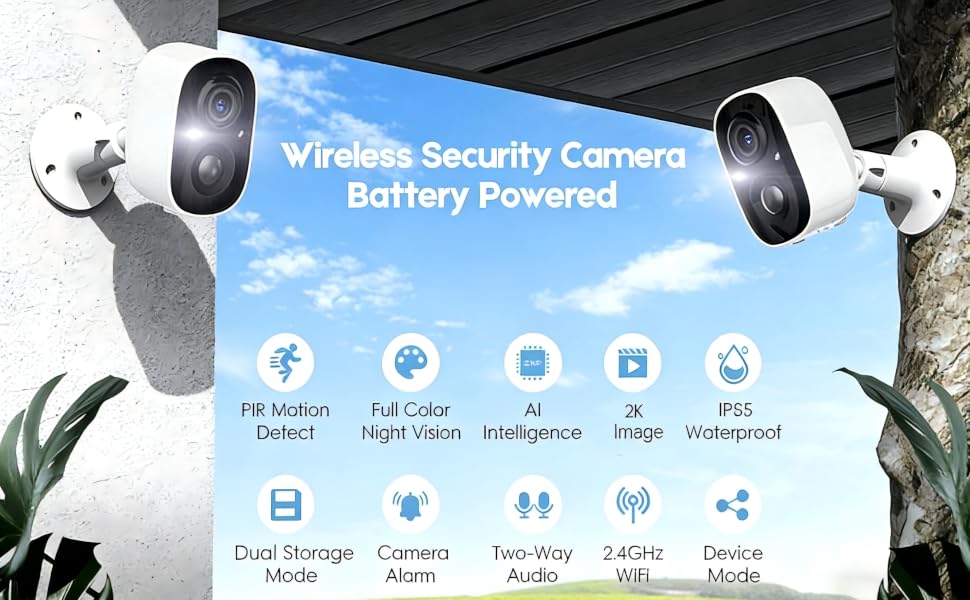 smart battery camera outdoor camera wireless camaras de seguridad para casa outdoor camera