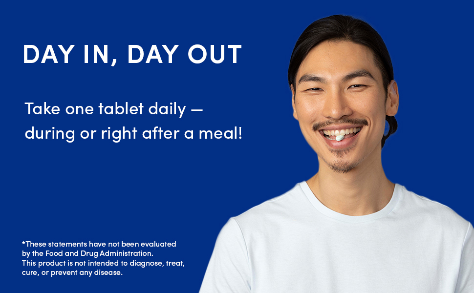 One tablet daily for all your vitamin needs!