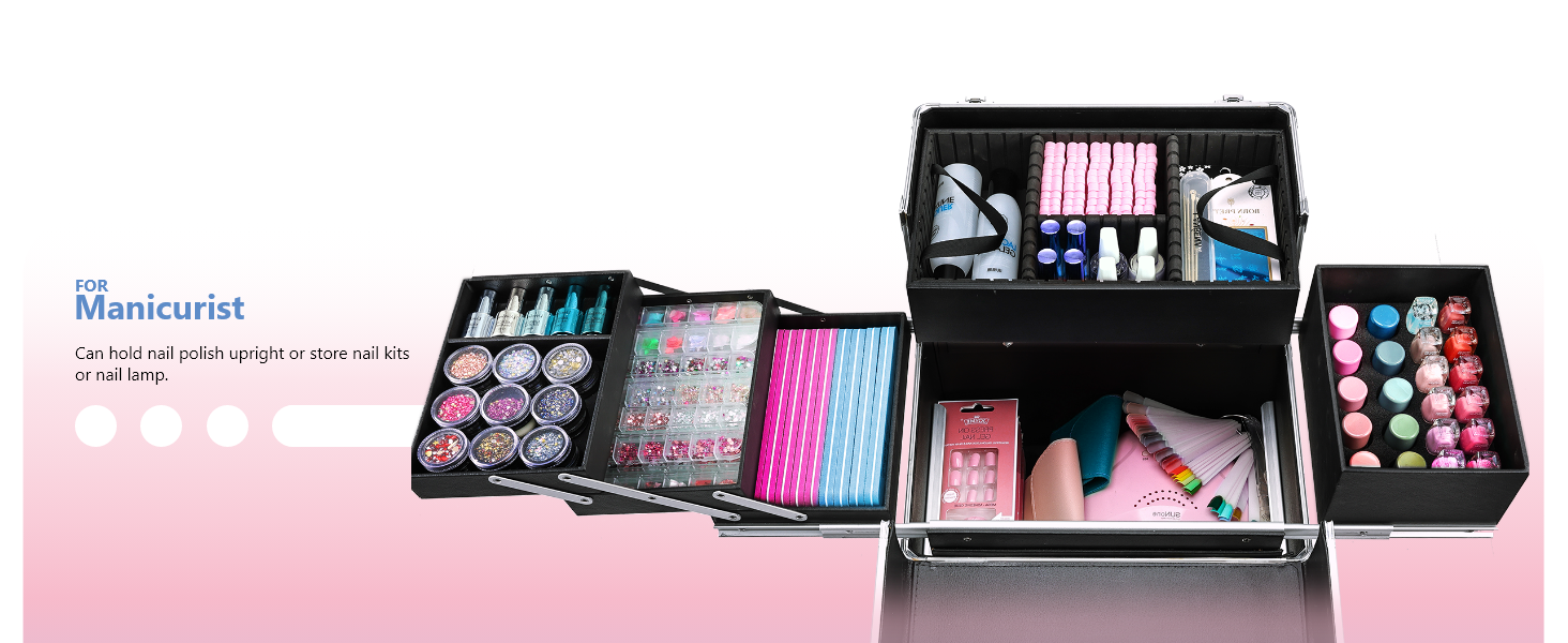 nail tech rolling trolley