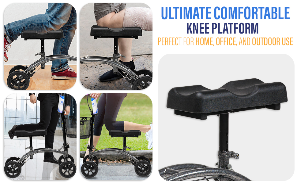 Knee walker used in different environments