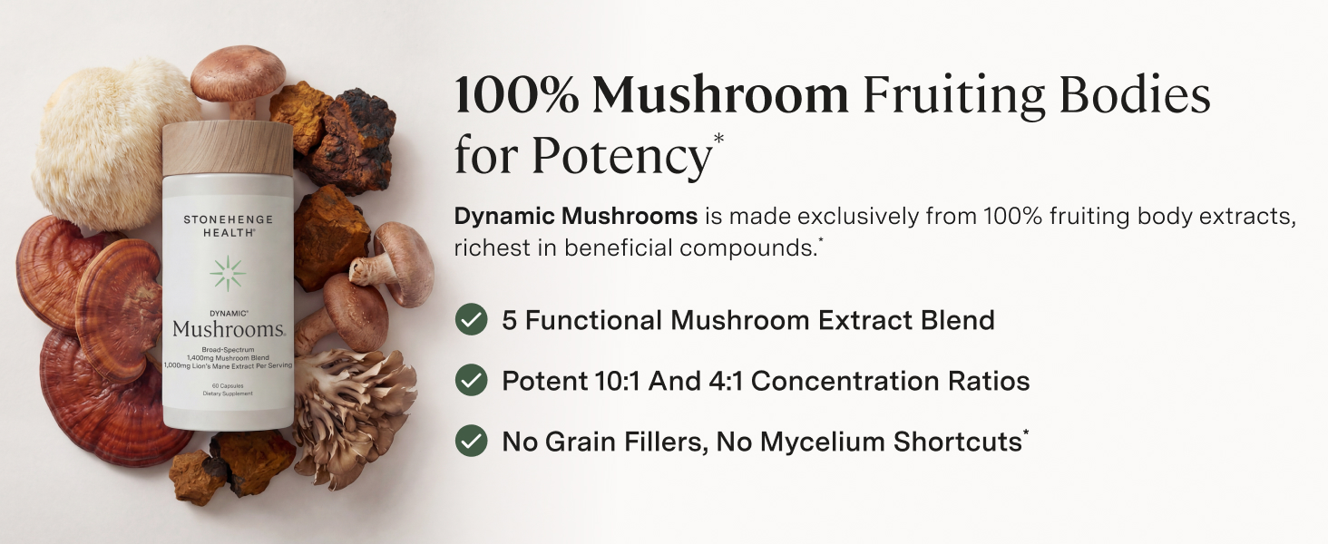 Stonehenge Health Dynamic Mushrooms