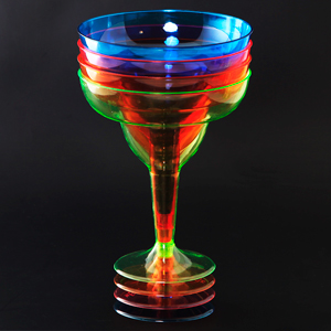 Set of 36pcs Plastic Margarita Glasses
