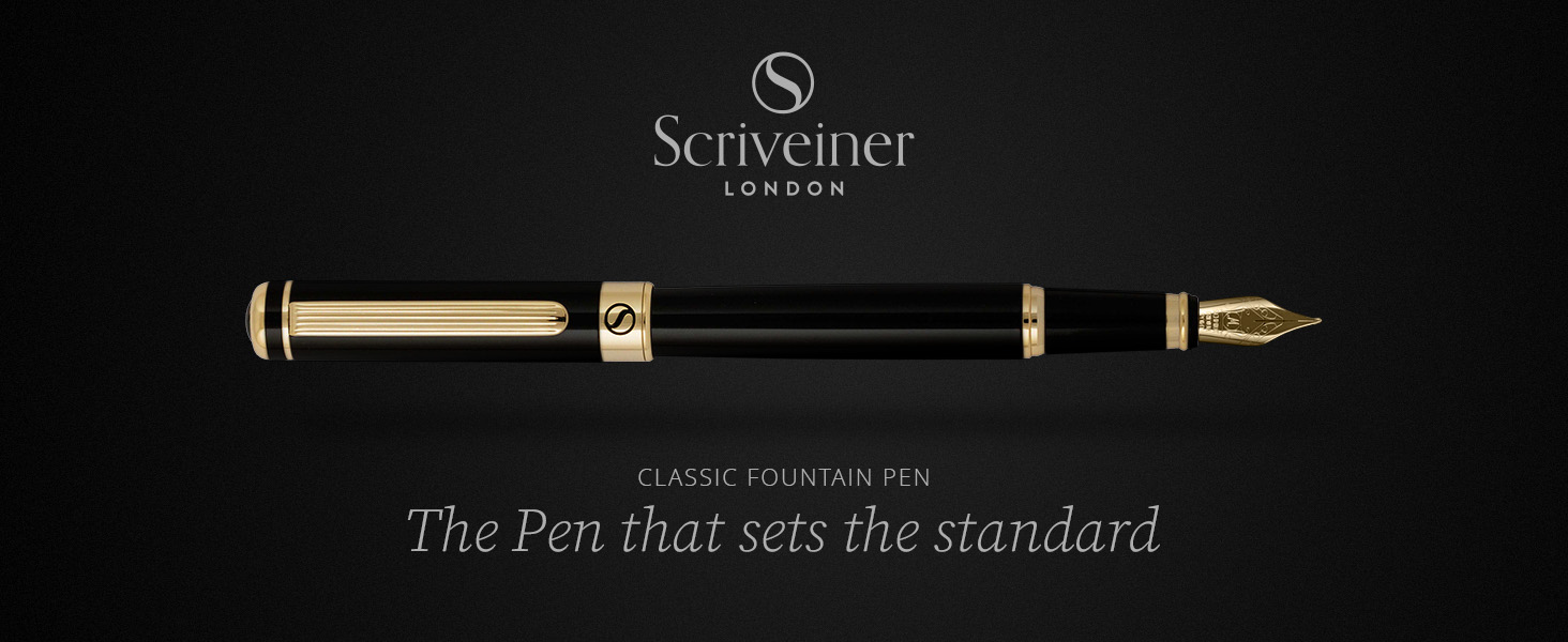 Scriveiner luxury Fountain pen Black
