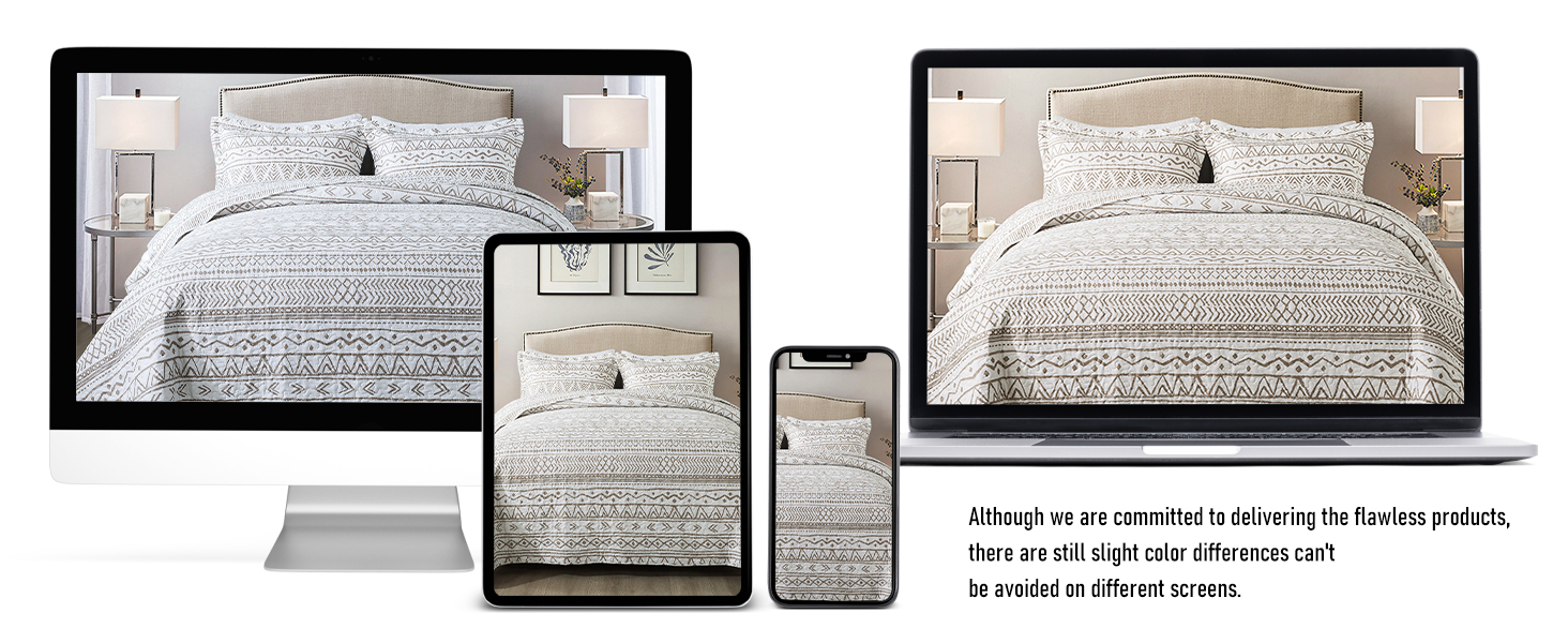 cal king quilt set light beige