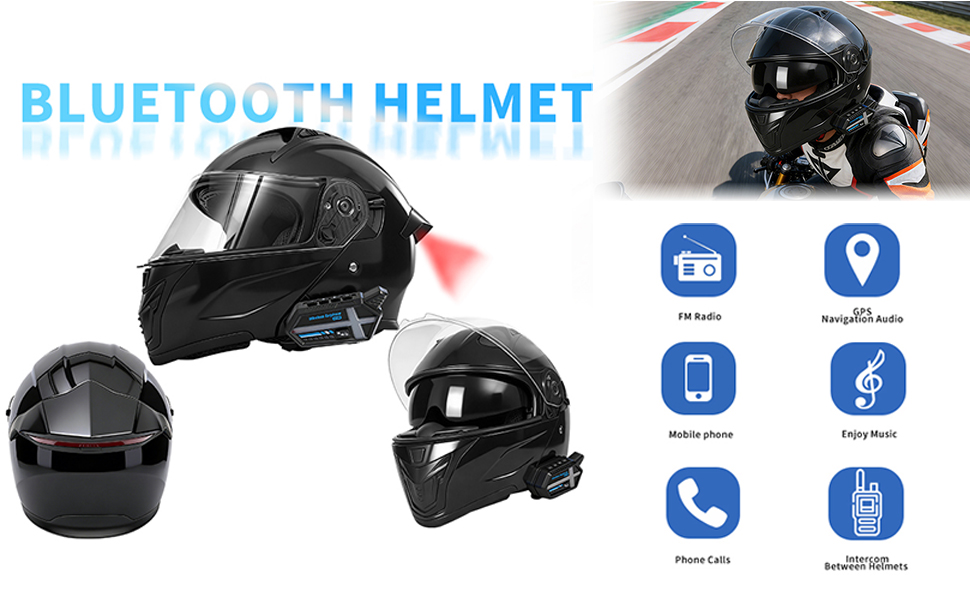 bluetooth motorcycle helmets