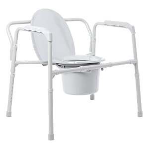 McKesson Fixed Arm Folding Commode Chair