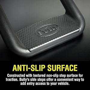 Bully,side step,truck accessories,durable,support,anti-slip,easy to install,rugged,customizable,pair
