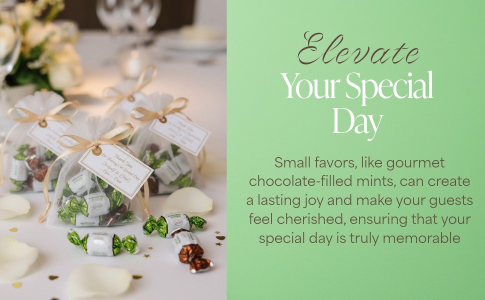 Delightful candies combine refreshing mint with rich chocolate for a perfectly balanced treat