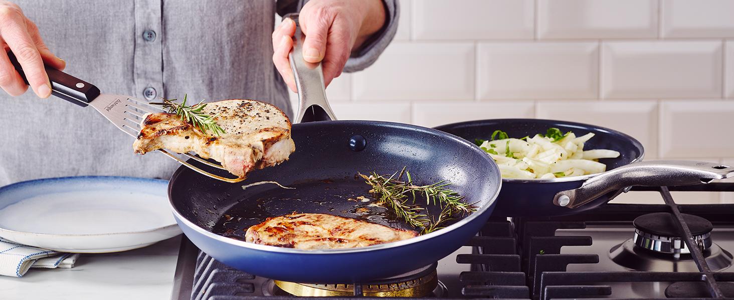 Blue Diamond, Ceramic Nonstick, Metal Utensil Safe, scratch resistant, frying pan, cookware, pfas