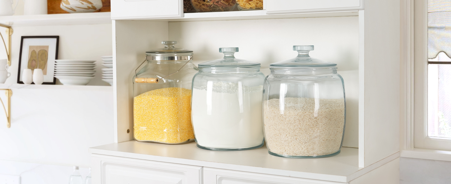 large glass jar