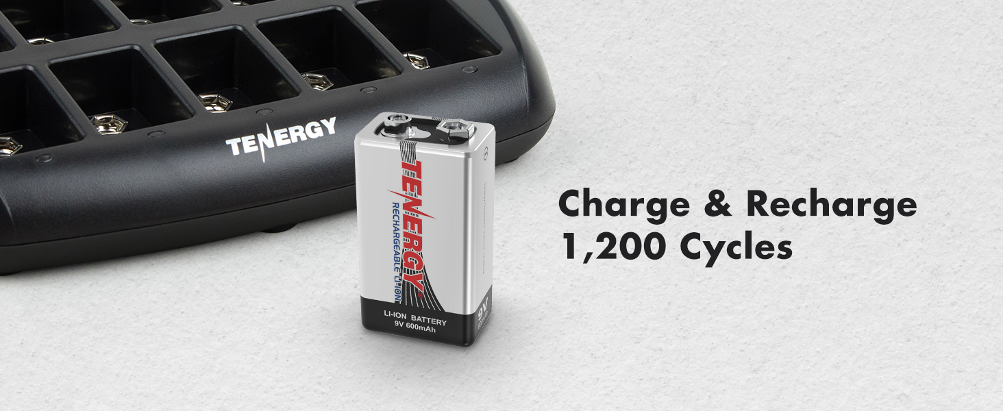 Charge and recharge up to 1,200 times