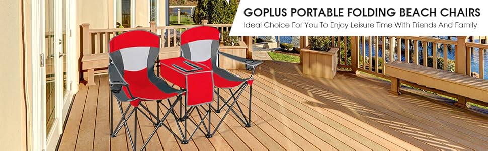 double camping chair