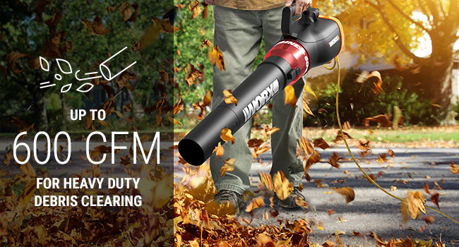 WORX WG520 Corded Leaf Blower - TURBINE Fan Tech