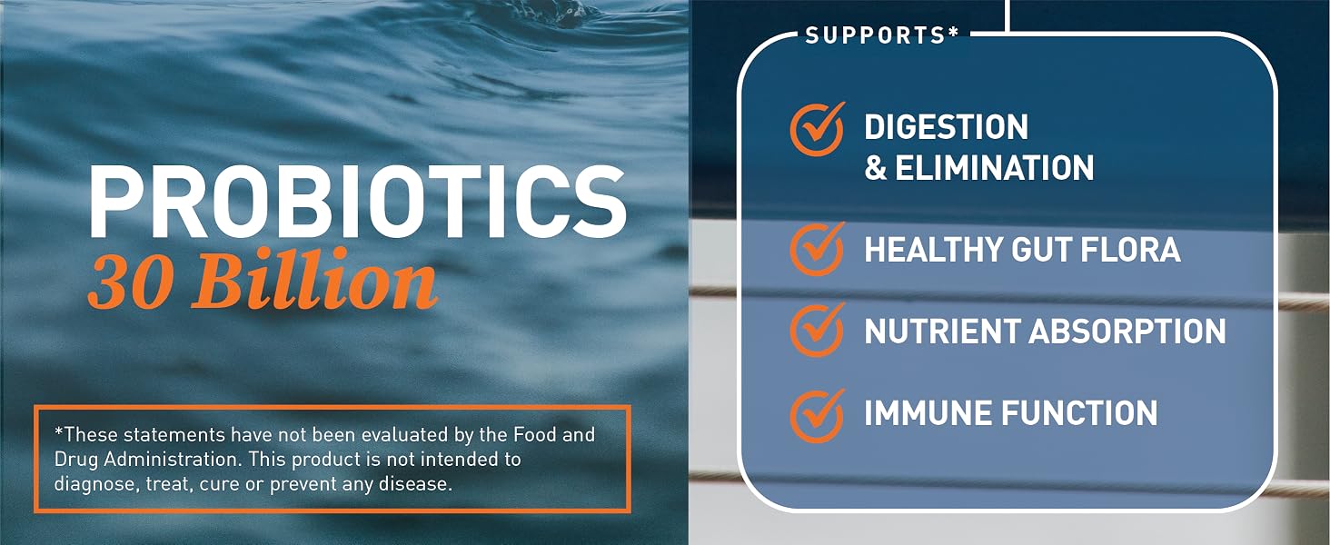 Dr Tobias Probiotics 30 Billion Supports