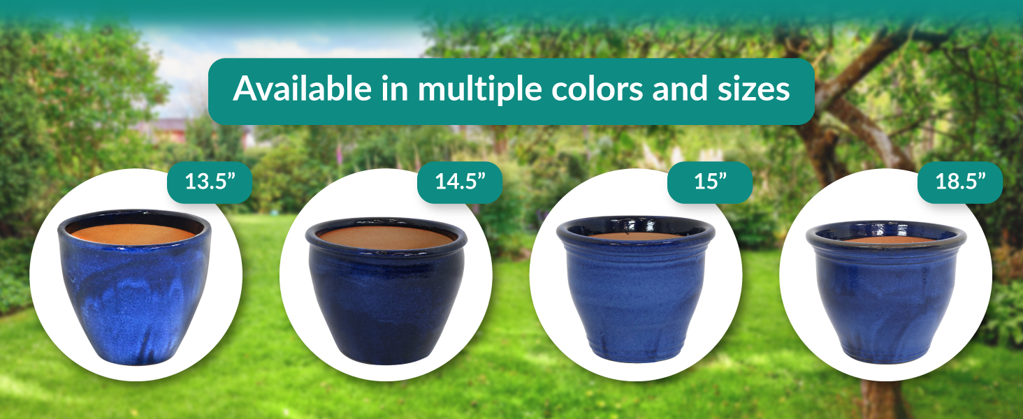 Available in multiple colors and sizes shown in 13.5 inches 14.5 inches 15 inches 18.5 inches