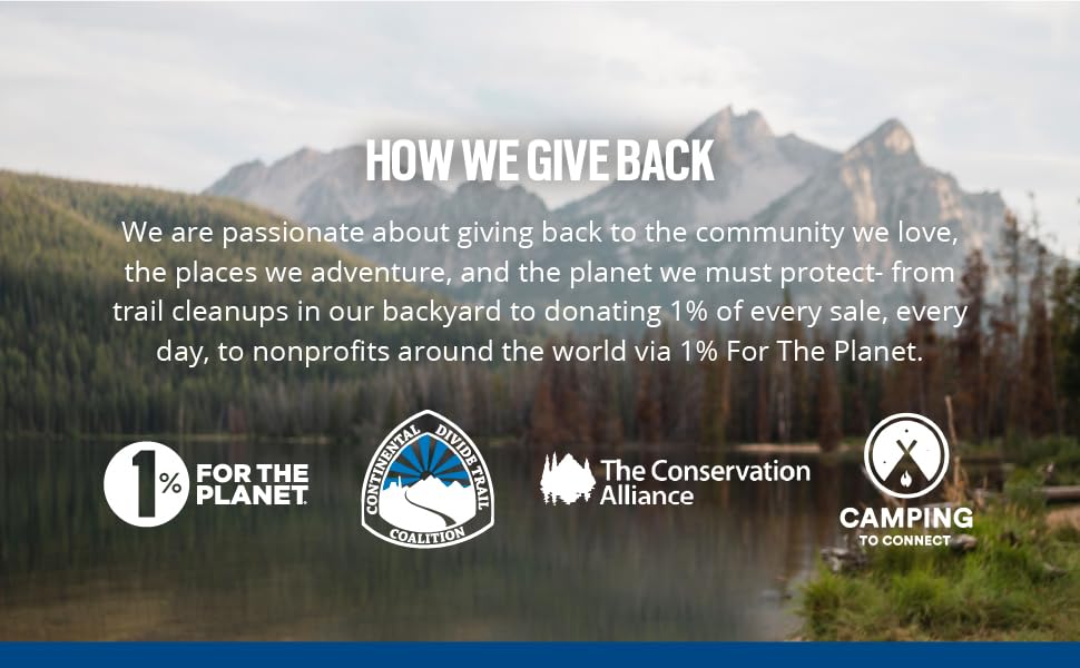 We donate 1% of every sale to a non-profit focused on helping our planet