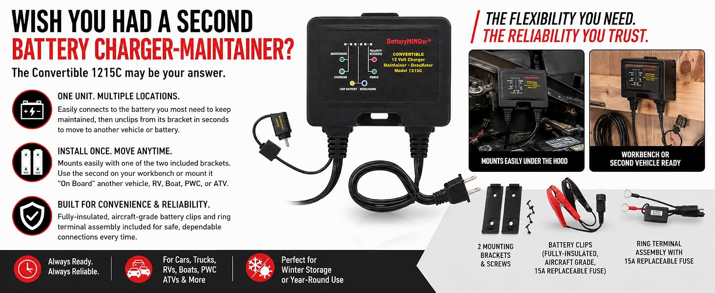 batteryminder battery maintainer charger desulfator