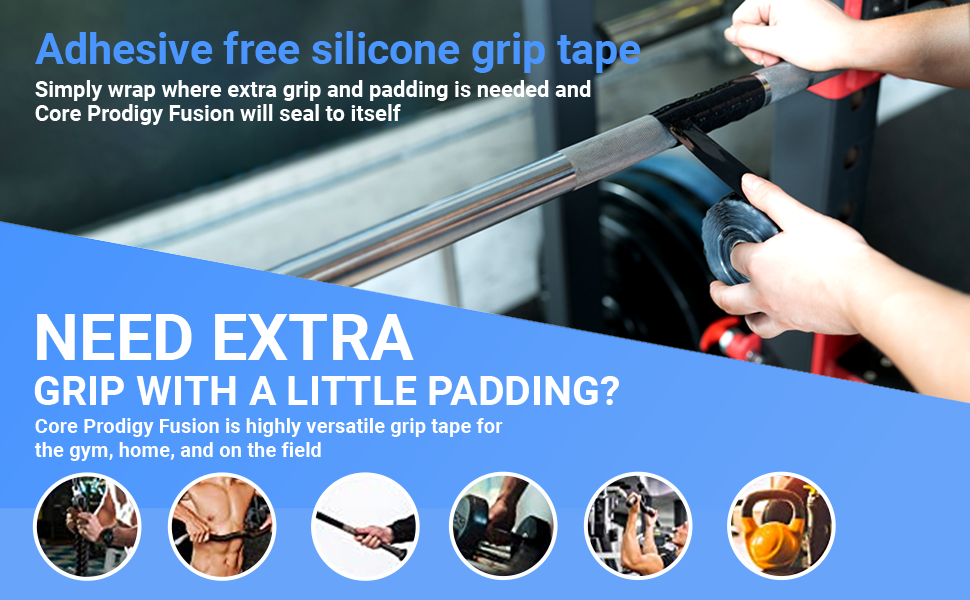 Adhesive Free Silicone Grip Tape