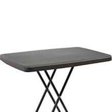 Detail image of the tabletop in charcoal