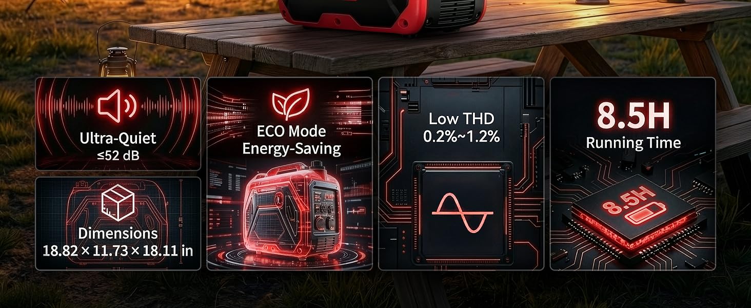 Erayak 2400P Portable Inverter Generator