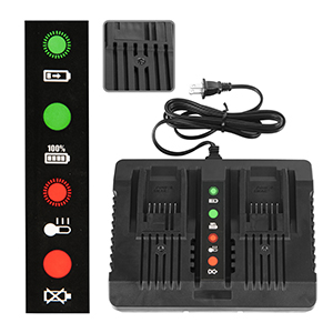 for worx battery charger 2port