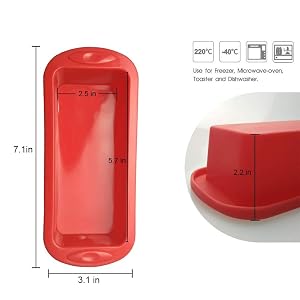 perfect size mini silicone loaf tin to bake cake,bread and mousse