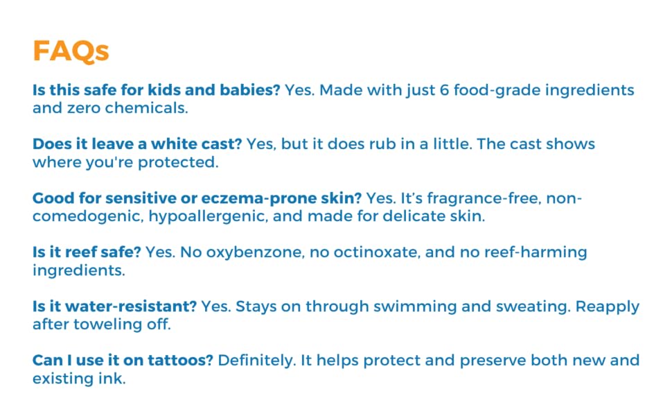 hypoallergenic mineral sunscreen kids sensitive skin organic toddlers zinc oxide child safe sunblock