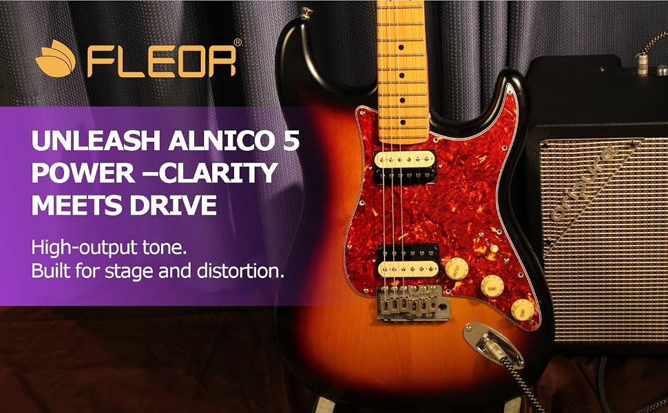 FLEOR Alnico 5 Humbucker Pickups