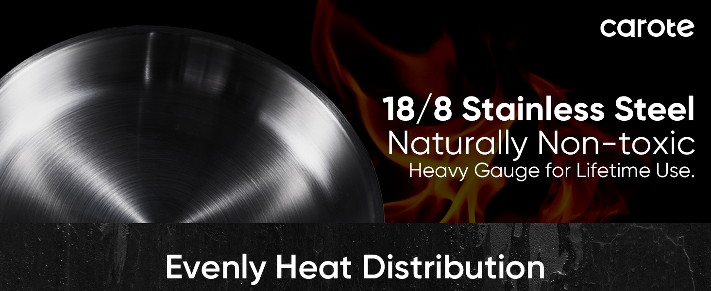 stainless steel cookware set pots and pans