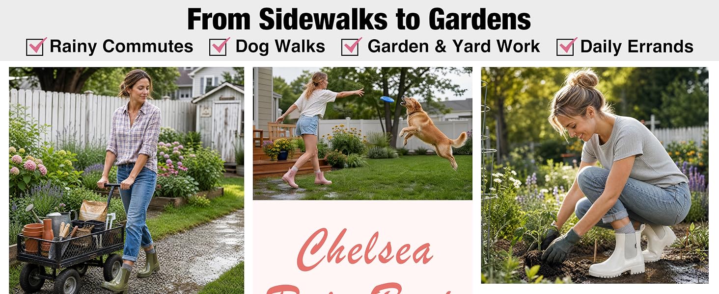 From Sidewalks to Gardens Rainy Commutes From Sidewalks to Gardens Dog Walks Garden yard Work