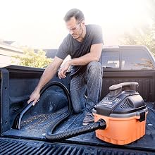 RIDGID VAC, SHOP VAC, SHOP VACUUM, WET DRY VAC, GARAGE VACUUM, CAR CLEANING, VAC4000