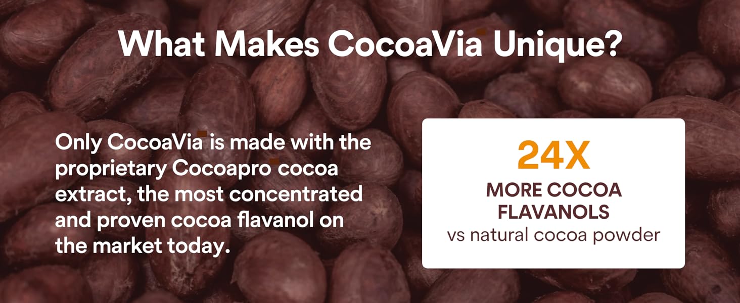 Ultra Cocoa Flavanol supplements, Memory, Circulation, Brain Health, Energy