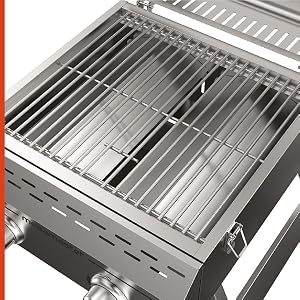 Megamaster 2-Burner Tabletop Propane Gas Grill in Stainless Steel