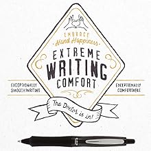 Graphic badge reads, &amp;#34;Extreme writing comfort&amp;#34;