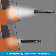 Auto adjusting beam auto brightness flashlight distance adjusting beam camping DIY home emergency